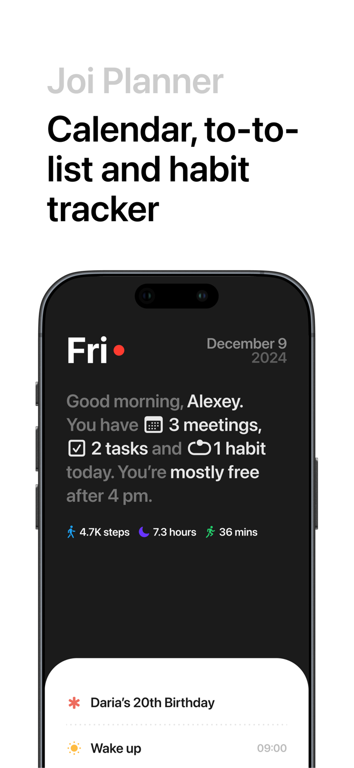 Joi Daily Planner  Organizer