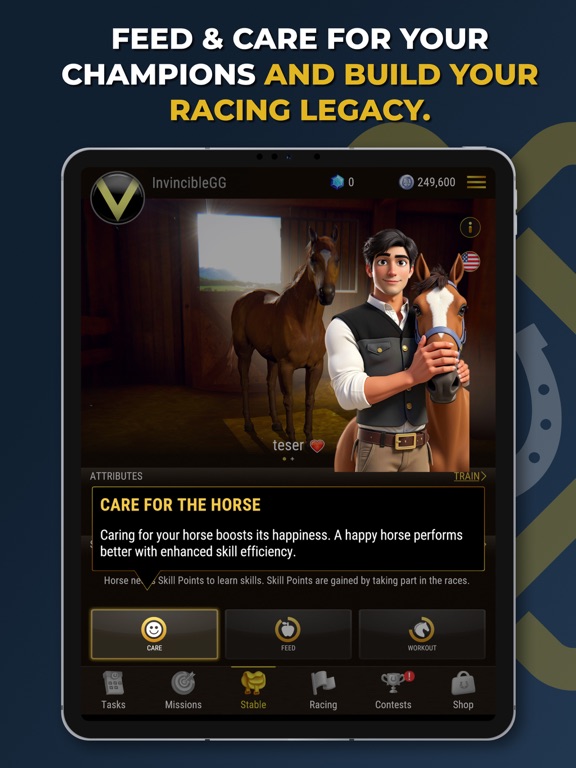 Owners Club Horse Racing Game iPad screenshot 5