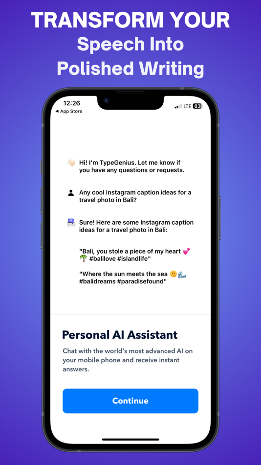#3. AI Writing Keyboard TypeGenius (macOS) 来自: Andrew Lee Ventures LLC