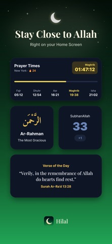 Hilal: Prayer Companion iPhone screenshot 1