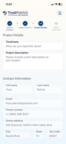 Trust Patrick Referral Network screenshot