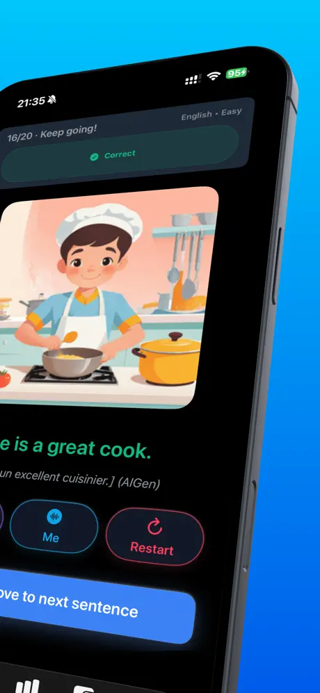 Articulate: AI Pronunciation AI 口语训练应用截图