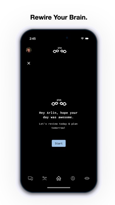 The 8AM App Screenshot
