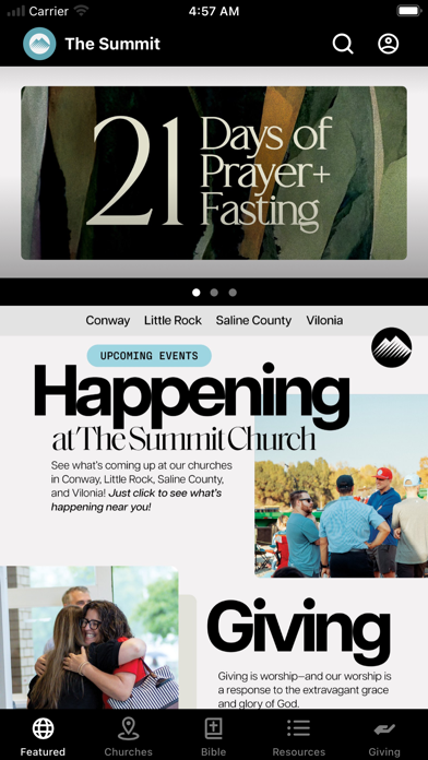 The Summit Church Arkansas Screenshot 1 - AppWisp.com The Summit Church Arkansas Screenshot 1 - AppWisp.com