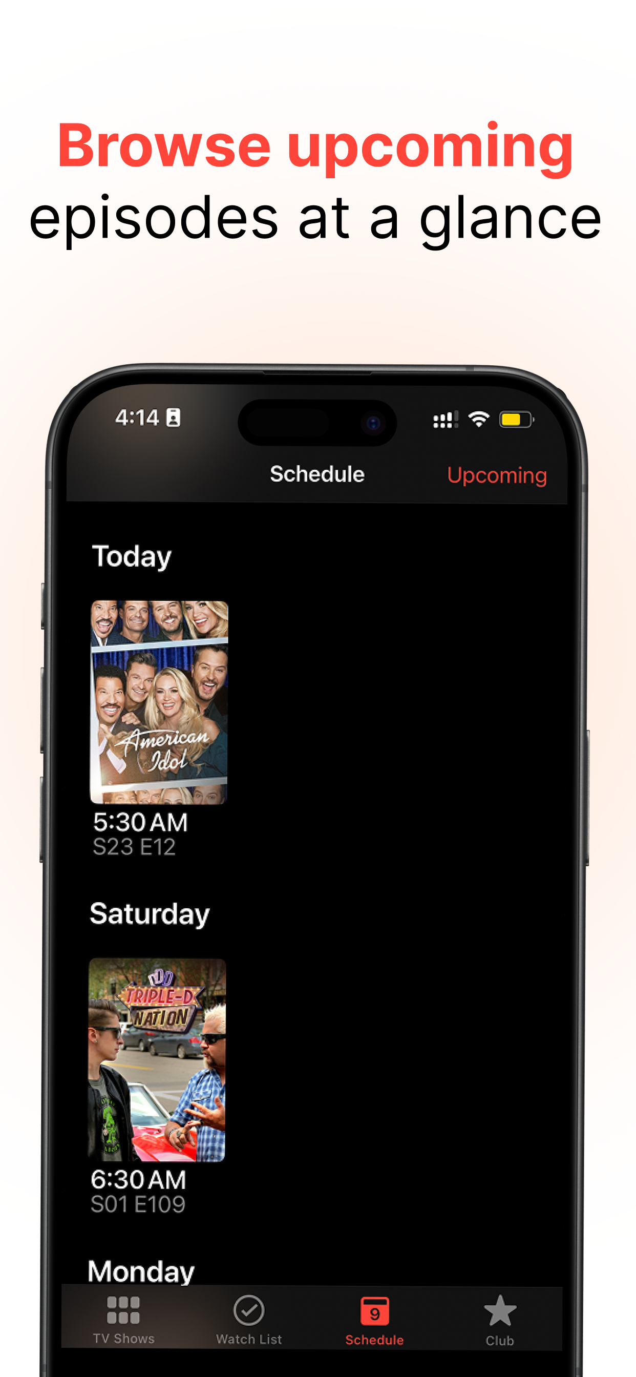 TV Club – show tracker & guide