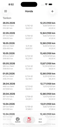 Screenshot von Road Trip MPG Lite auf dem iPhone 2