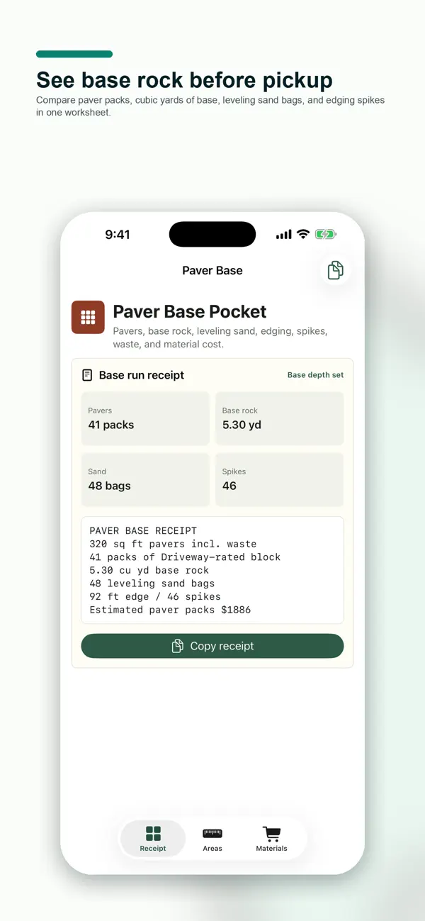 Screenshot #2 pour Paver Base Pocket
