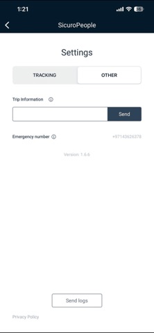 SicuroPeople Tracking screenshot