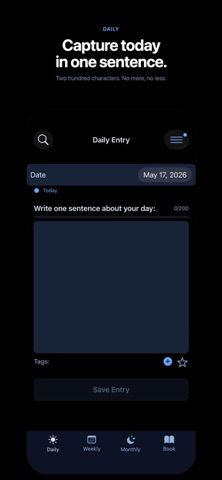 One Line Journal App Screenshot 2 of 10