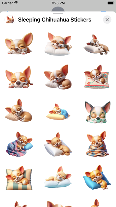 Screenshot #1 pour Sleeping Chihuahua Stickers