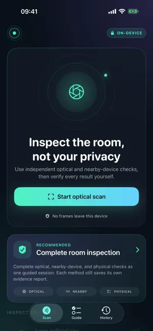 LensSweep: Hidden Camera Scan screenshot 1