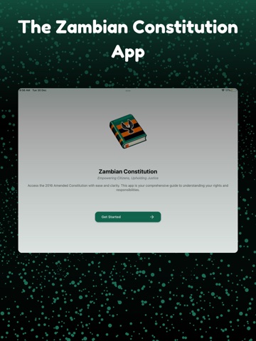 Zambian Constitution iPad screenshot