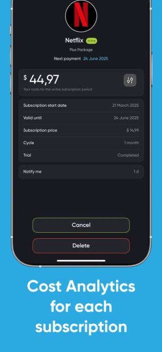 Subscription Manager - Sint Screenshot 2 of 5