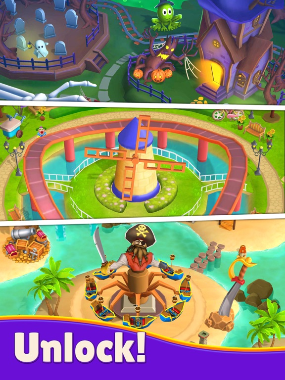 Funtown - Theme Park Match 3 iPad screenshot 5 - Games app