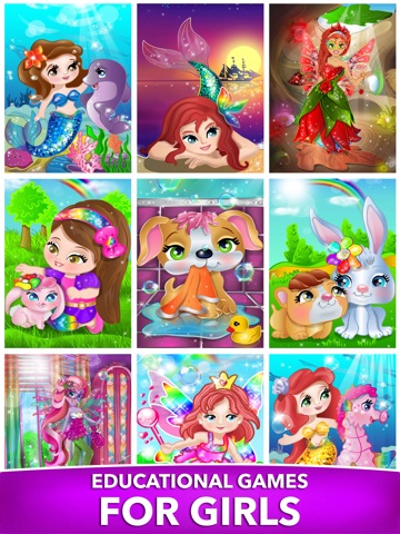 Princess Fairy Puzzle for Kids iPad screenshot