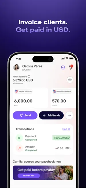Ontop - Global Account screenshot 1