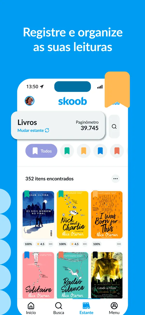 Screenshot #1 pour Skoob - Organize suas leituras