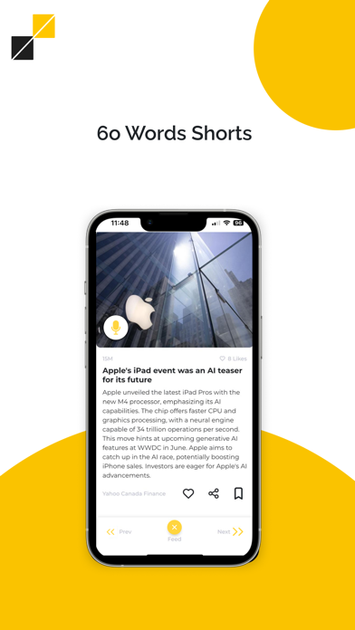 Daily Dive: News in 60 Words Screenshot