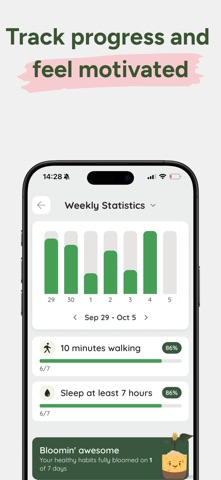 Healthy Roots: Selfcare Habits iPhone screenshot
