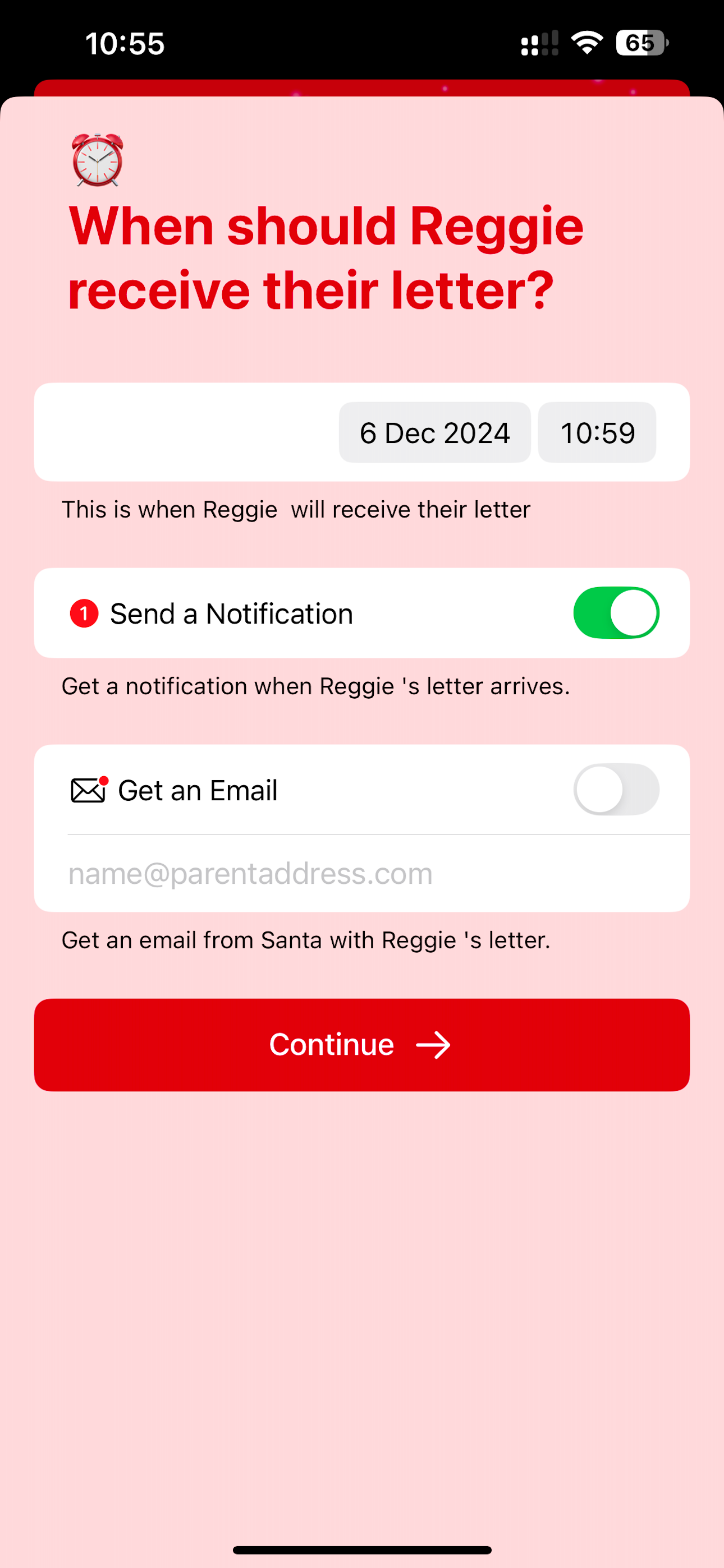 Letter from Santa - Christmas