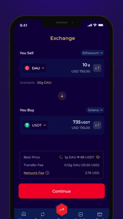 DAU Vault: Mobile Wallet screenshot-3