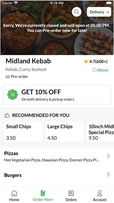 Midland Kebab Arnold. Screenshot