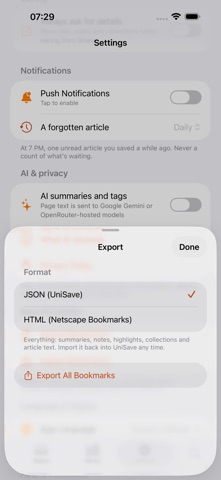 UniSave: Save, Read, Find Screenshot 5 of 5