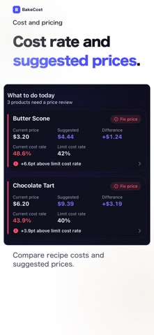 Recipe Costing - BakeCost Screenshot 1 of 6
