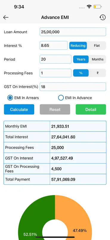 EMI Calculator : Loan Manager screenshot 7 of 10