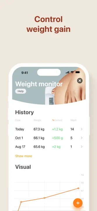 Pregnancy Tracker・App by Momsのスクリーンショット（4/9）