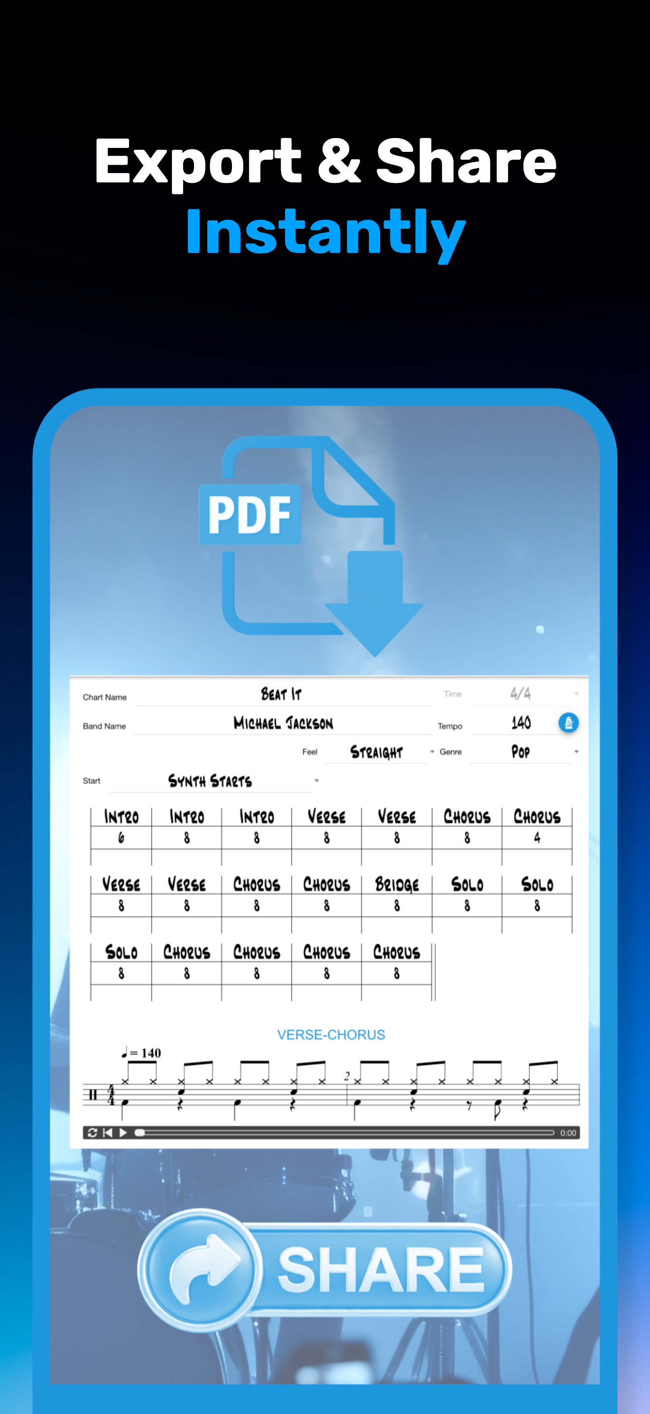 Drum Chart Builder: Charts App screenshot 8
