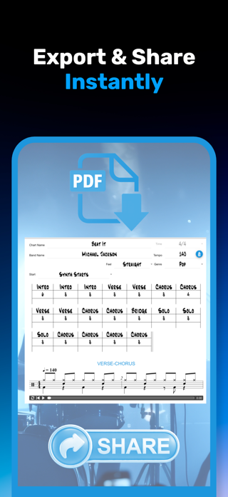 Drum Chart Builder: Charts App Screenshot 8 of 10