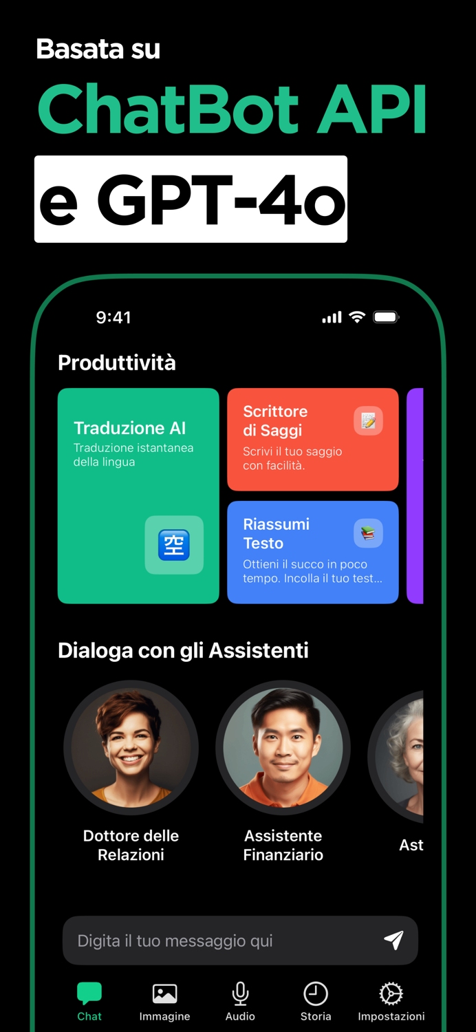 Chatto Chatbot IA in Italiano