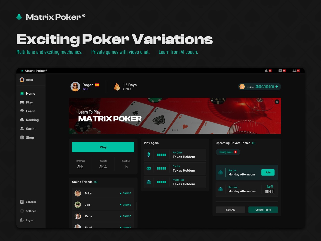 Screenshot 4 of Matrix Poker Alpha