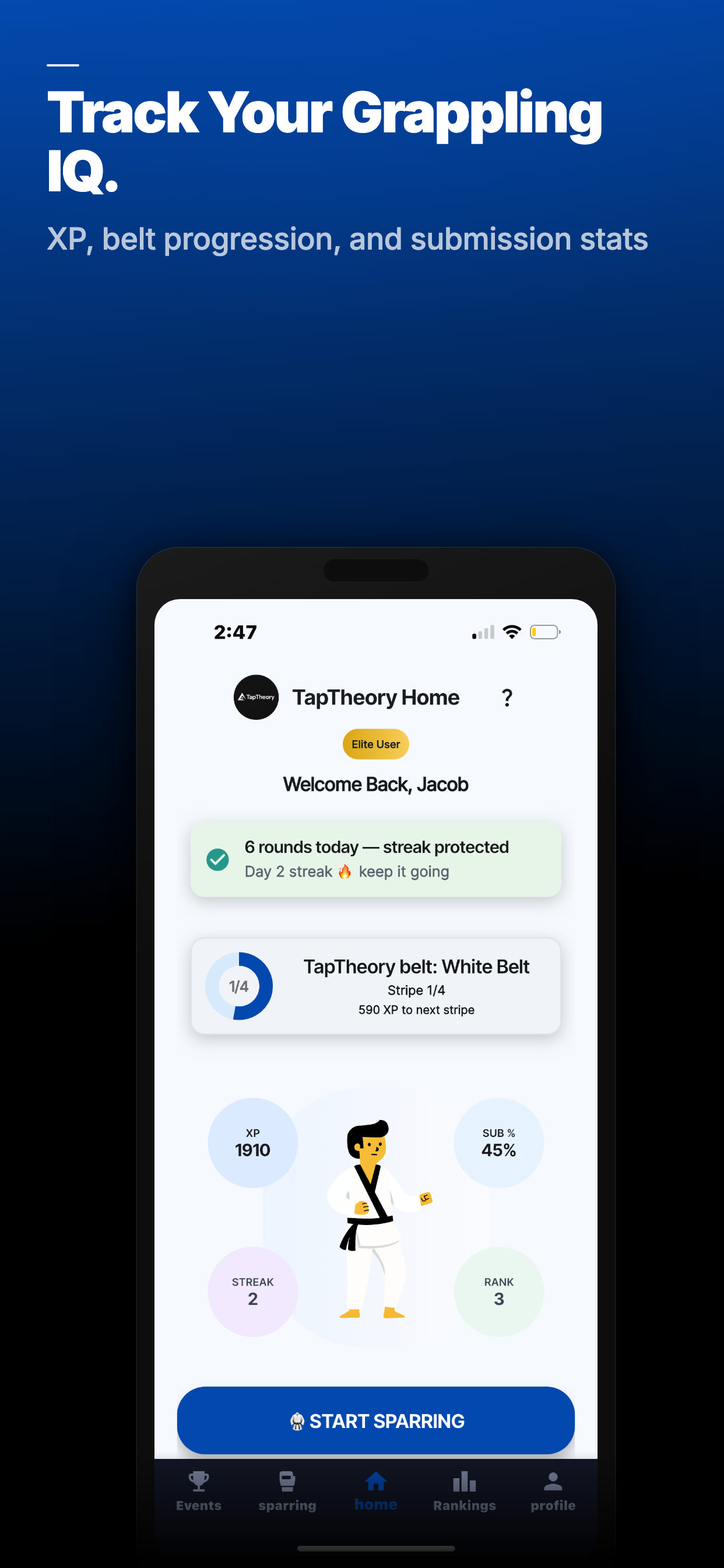TapTheory: BJJ IQ Sparring App