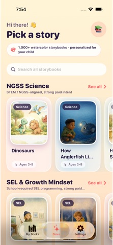 PicBook Learning Stories iPhone screenshot