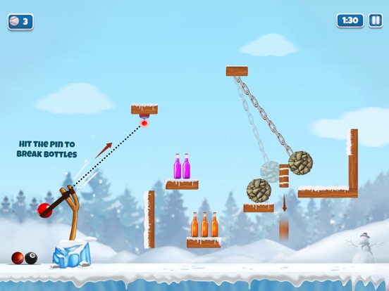 Screenshot #1 for Slingshot King: Bottle Shoot