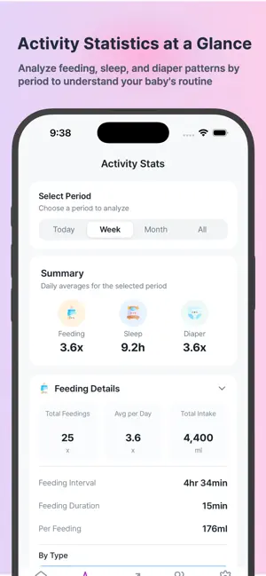 BebeNote - Baby Tracker screenshot 3