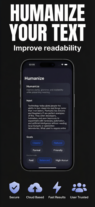 AI Detector & Humanizer - WRLY Screenshot 3 of 6