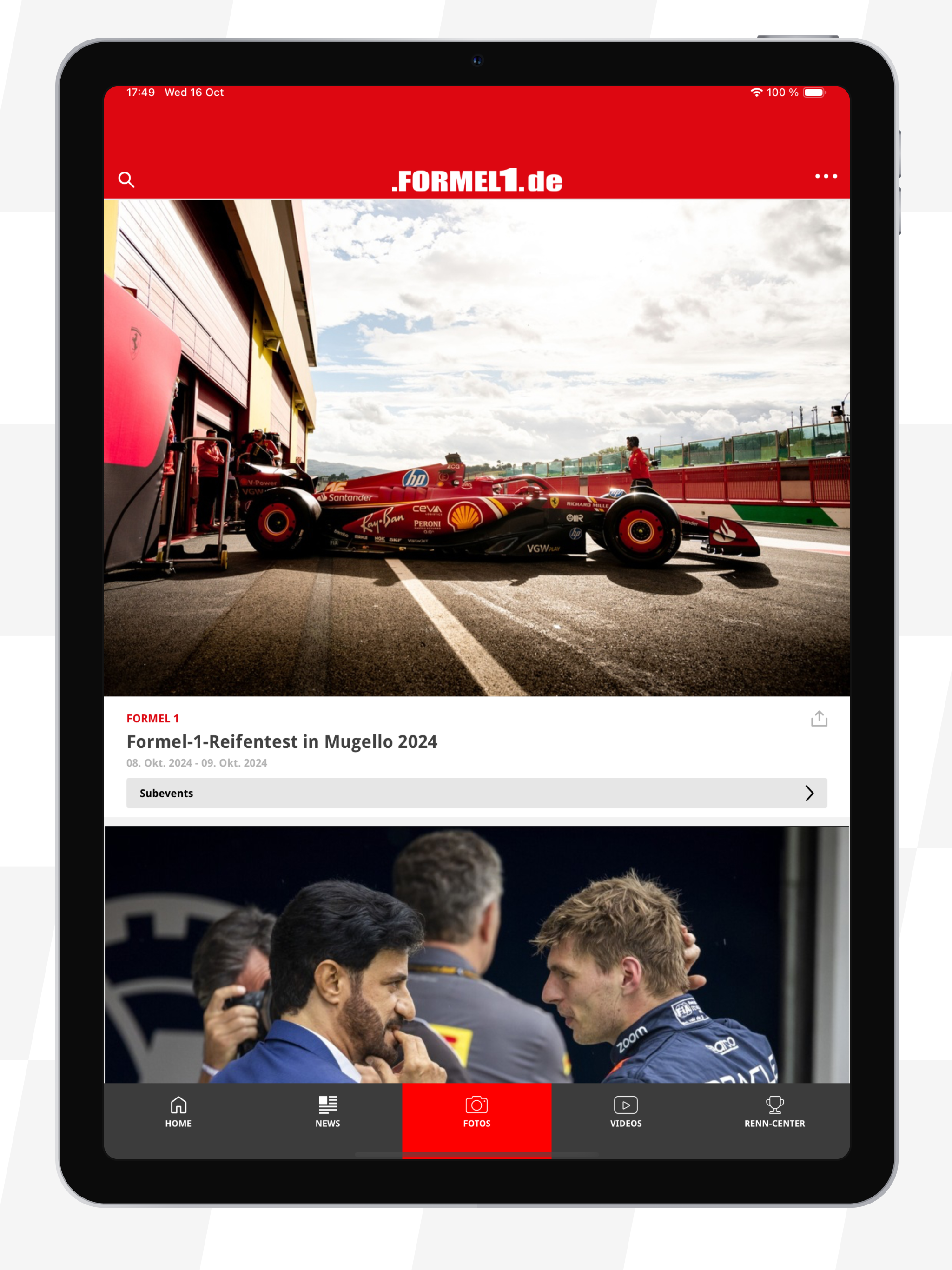 Formel1.de screenshot 9