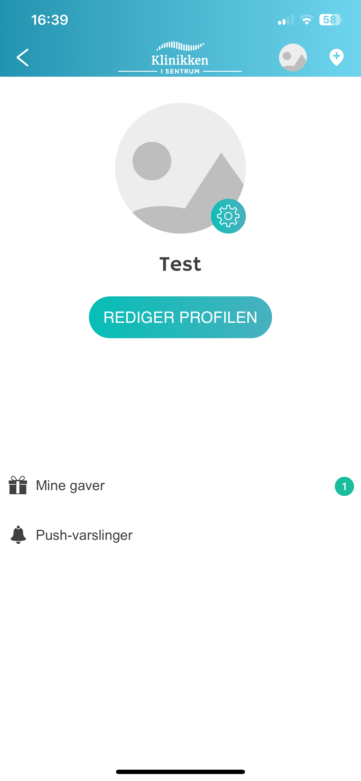 Klinikken i sentrum