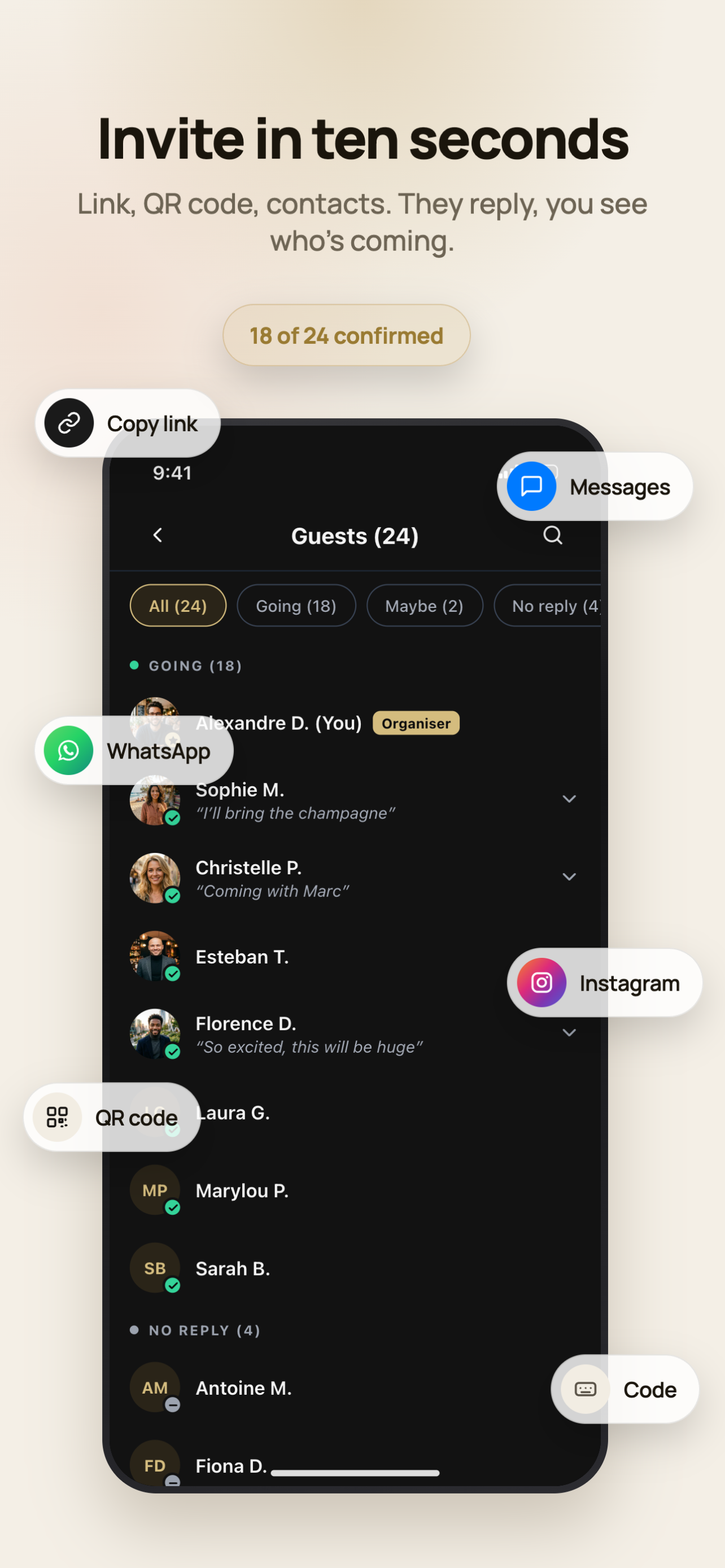 Orgaa : Invites & Group Gifts screenshot 3