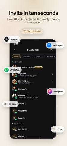 Orgaa : Invites & Group Gifts Screenshot 3 of 10