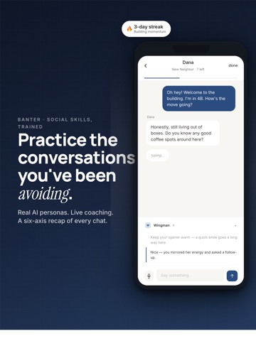 Banter: AI Conversational Gym iPad screenshot