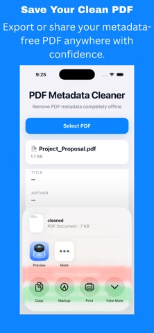 PDF Metadata Cleaner Screenshot 4 of 4