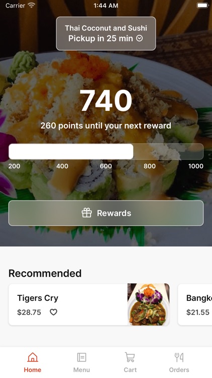 Thai Coconut and Sushi