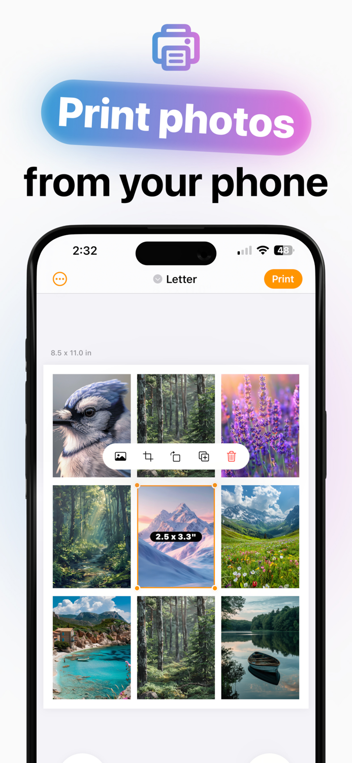 Photo Printer - Print to Size