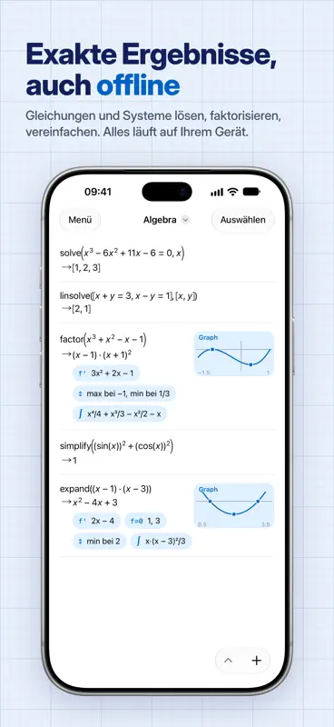 PocketCAS Mathematik-Rechner screenshot 5 of 10