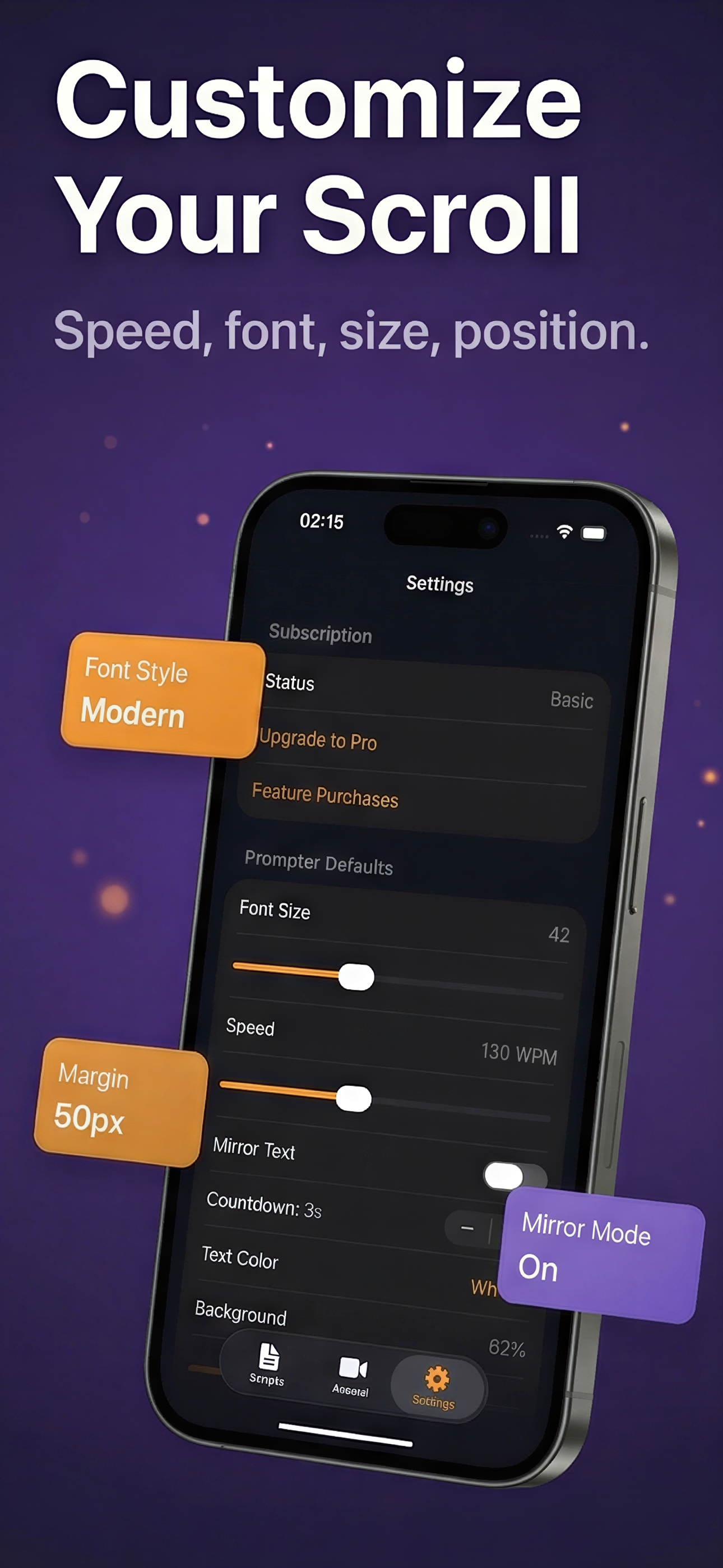 Teleprompter for video - Promy