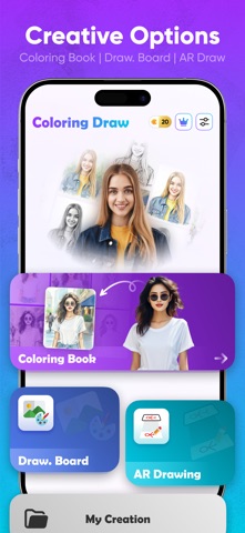 Coloring Draw : Sketch Book iPhone screenshot